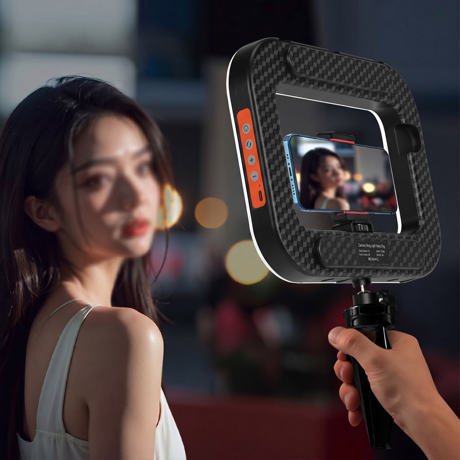 Photography Lighting Handheld - Ручной селфи-фонарь, многофункциональный, с возможностью зарядки,